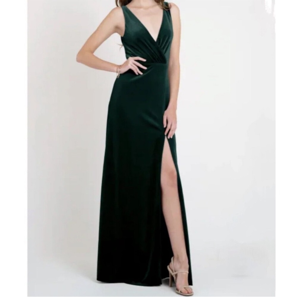 Jenny Yoo Devon Dress in Emerald Green